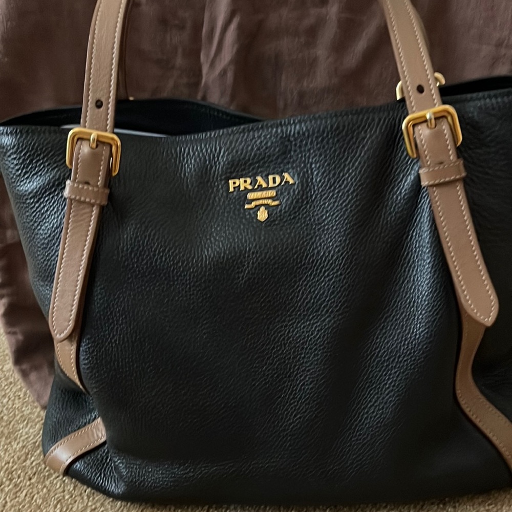 Leather Prada bag